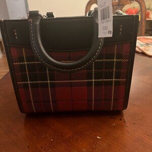 NWT!! Coach Rogue 20 in Plaid - RARE!!!